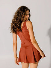 Aralina Brushed Dance Edge Ruched Front Mini Skort Dress